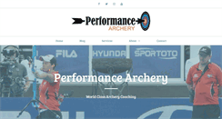 Desktop Screenshot of performance-archery.com